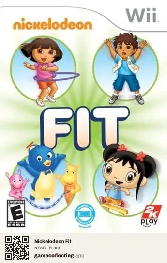 Nickelodeon Fit Nintendo Wii, NTSC box front