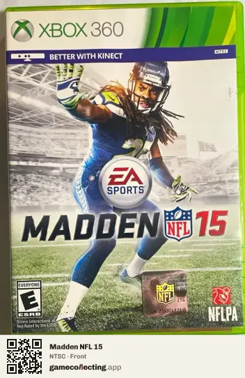 Madden NFL 15 Xbox 360, NTSC box front