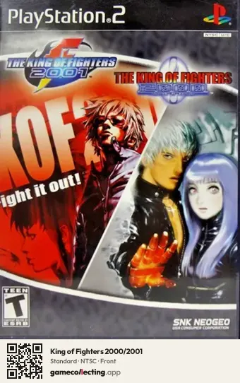 King of Fighters 2000/2001 PlayStation 2, NTSC box front