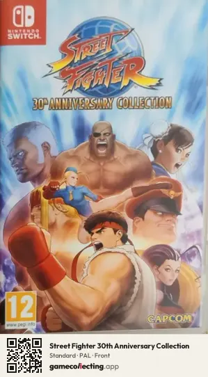 Street Fighter 30th Anniversary Collection Nintendo Switch, PAL box front