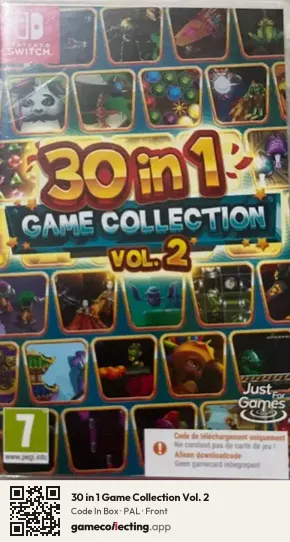 30 in 1 Game Collection Vol. 2 Nintendo Switch, PAL box front