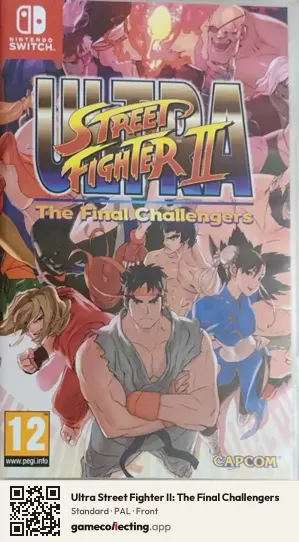 Ultra Street Fighter II: The Final Challengers Nintendo Switch, PAL box front
