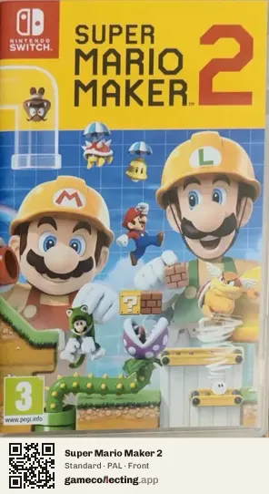 Super Mario Maker 2 Nintendo Switch, PAL box front