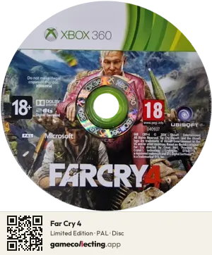Far Cry 4 Xbox 360, PAL disc