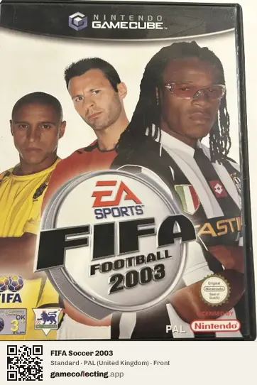 FIFA Soccer 2003 Nintendo GameCube, United Kingdom box front