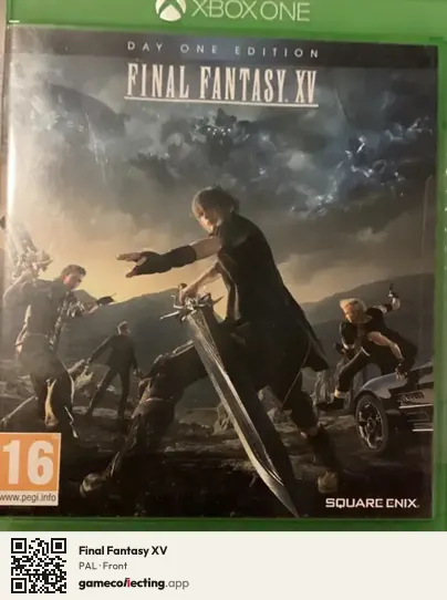 Final Fantasy XV Xbox One, PAL box front