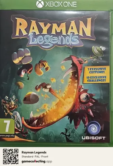 Rayman Legends Xbox One, PAL box front