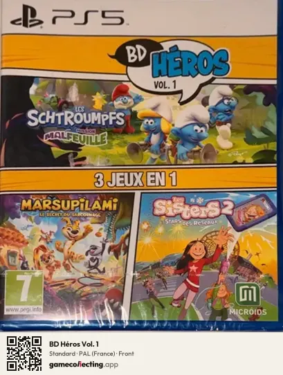 BD Héros Vol. 1 PlayStation 5, France box front