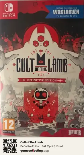 Cult of the Lamb Nintendo Switch, Spain box front