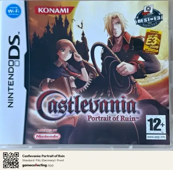 Castlevania: Portrait of Ruin Nintendo DS, Germany box front