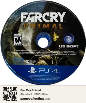 Far Cry Primal PlayStation 4, NTSC disc