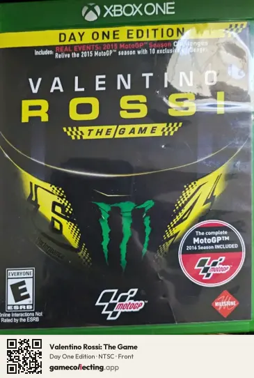 Valentino Rossi: The Game Xbox One, NTSC box front