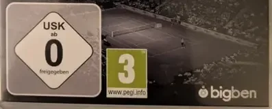 Tennis World Tour, the USK square on its front