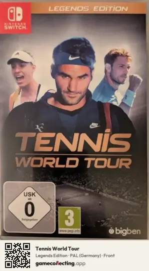 Tennis World Tour Nintendo Switch, Germany box front