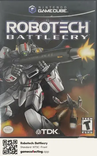 Robotech: Battlecry Nintendo GameCube, NTSC box front