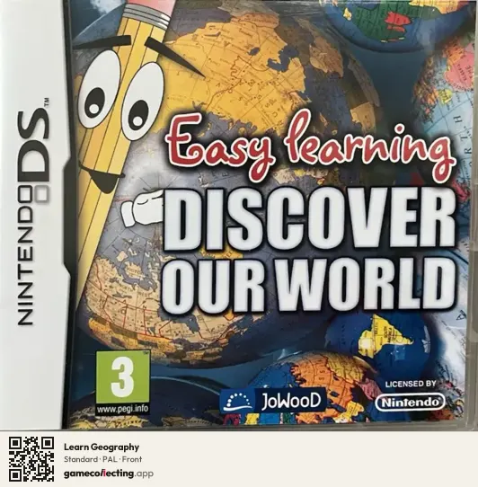 Learn Geography Nintendo DS, PAL box front