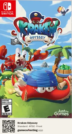 Kraken Odyssey Nintendo Switch, NTSC box front