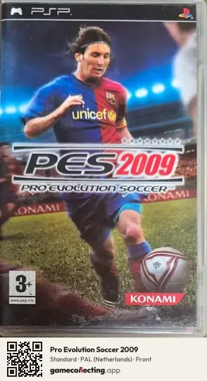 Pro Evolution Soccer 2009 PlayStation Portable, Netherlands box front