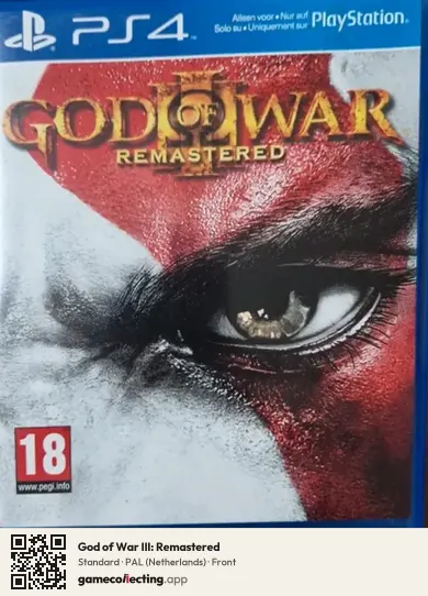 God of War III: Remastered PlayStation 4, Netherlands box front