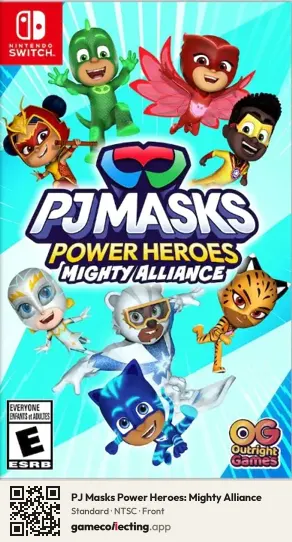 PJ Masks Power Heroes: Mighty Alliance Nintendo Switch, NTSC box front