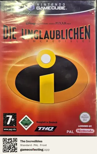 The Incredibles Nintendo GameCube, PAL box front