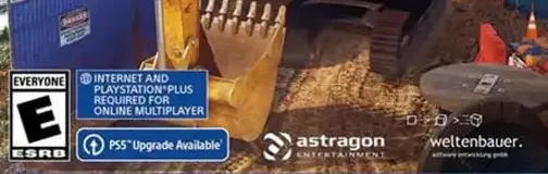 Construction Simulator, the ESRB box on its front