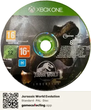 Jurassic World Evolution Xbox One, PAL disc