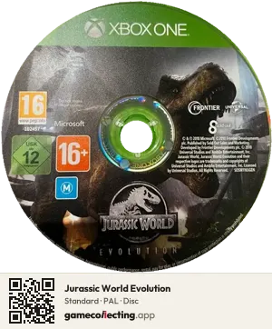 Jurassic World Evolution Xbox One, PAL disc