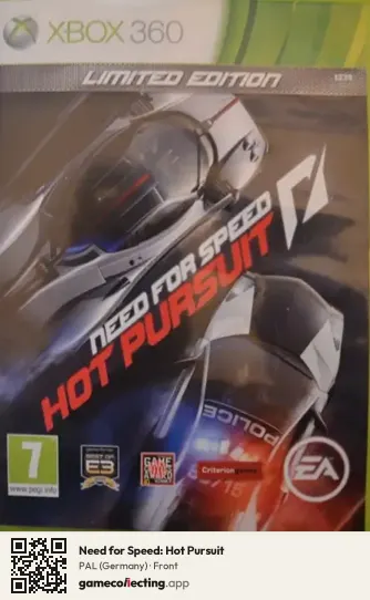Need for Speed: Hot Pursuit Xbox 360, Germany box front