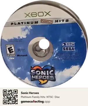Sonic Heroes Xbox, NTSC disc