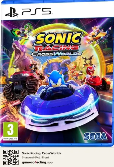Sonic Racing: CrossWorlds PlayStation 5, PAL box front