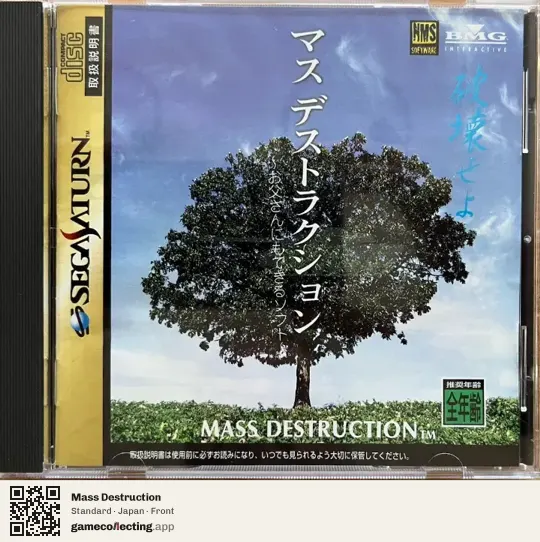 Mass Destruction Sega Saturn, Japan box front