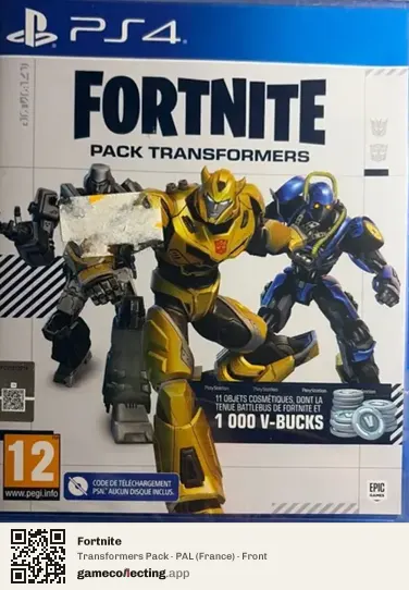 Fortnite PlayStation 4, France box front