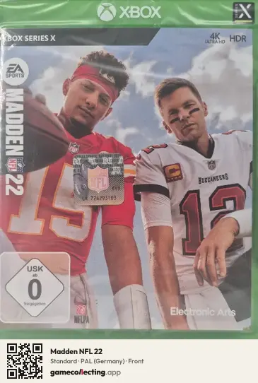 Madden NFL 22 Xbox Series X, Germany box front