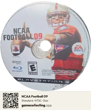 NCAA Football 09 PlayStation 3, NTSC disc