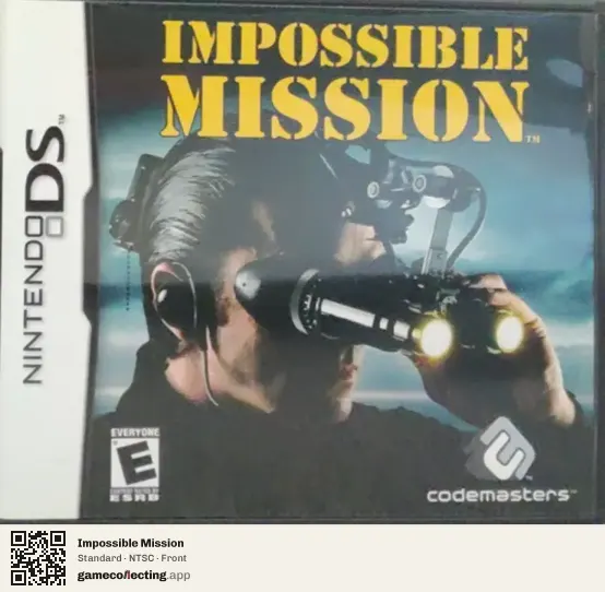 Impossible Mission Nintendo DS, NTSC box front