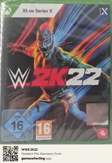 WWE 2K22 Xbox Series X, Germany box front