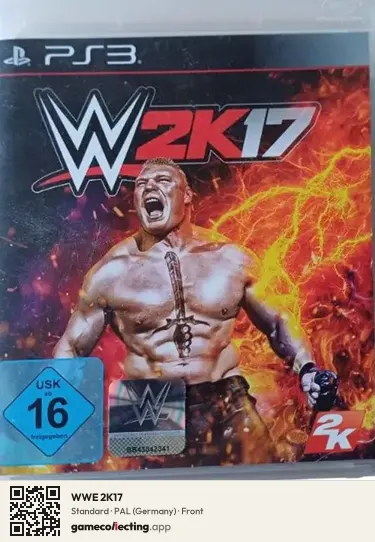 WWE 2K17 PlayStation 3, Germany box front