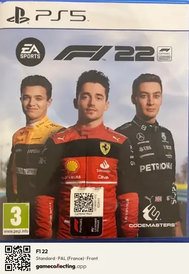 F1 22 PlayStation 5, France box front