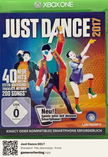 Just Dance 2017 Xbox One, Germany box front