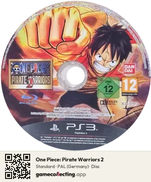 One Piece: Pirate Warriors 2 PlayStation 3, PAL disc