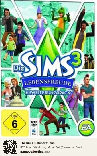 The Sims 3: Generations Computer, Germany box front