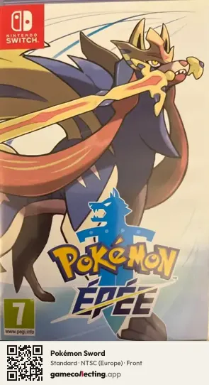 Pokémon Sword Nintendo Switch, Europe box front