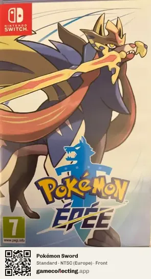 Pokémon Sword Nintendo Switch, Europe box front