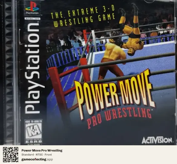 Power Move Pro Wrestling PlayStation, NTSC box front