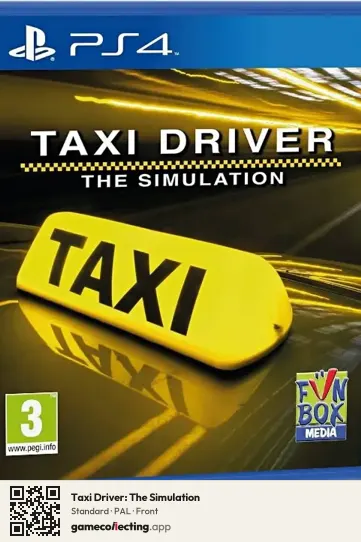 Taxi Driver: The Simulation PlayStation 4, PAL box front