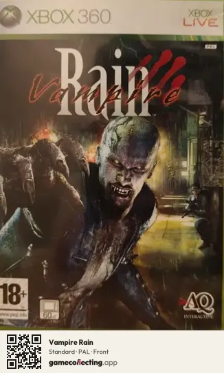 Vampire Rain Xbox 360, PAL box front