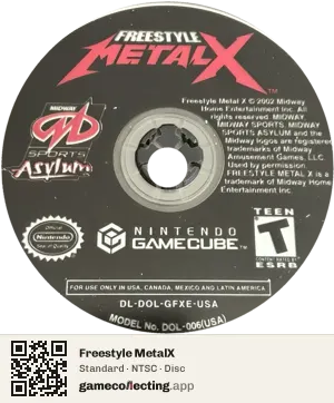 Freestyle MetalX Nintendo GameCube, NTSC disc