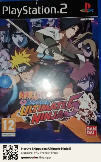Naruto Shippuden: Ultimate Ninja 5 PlayStation 2, France box front