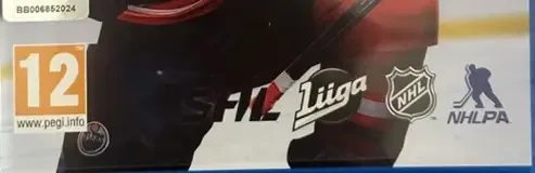 NHL 18, the PEGI square on its front